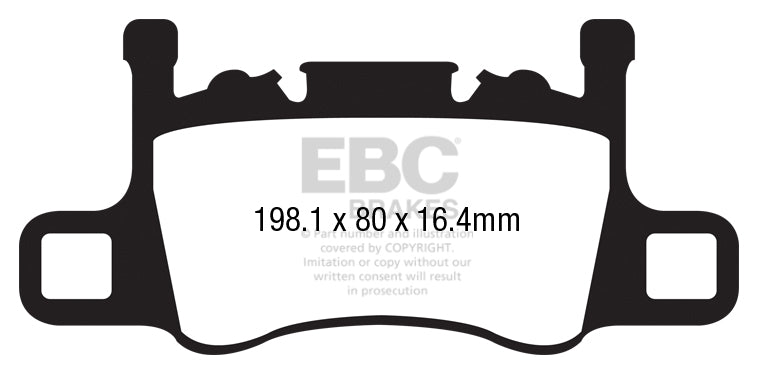 Pastiglie Freno EBC Yellowstuff DP42206R per Porsche 911 (991) (in ghisa disco Only), Porsche 911 (991/2) (in ghisa disco Only) e altre