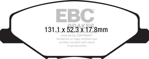 Pastiglie Freno EBC Ultimax DPX2211 per Skoda Fabia (NJ)