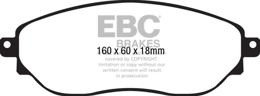Pastiglie Freno EBC Ultimax DPX2226 per Opel Vivaro, Opel Vivaro Combi e altre