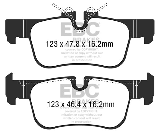 Pastiglie Freno EBC Ultimax DPX2235 per Mini Countryman (F60), BMW Serie 2 (F45) Active Tourer e altre