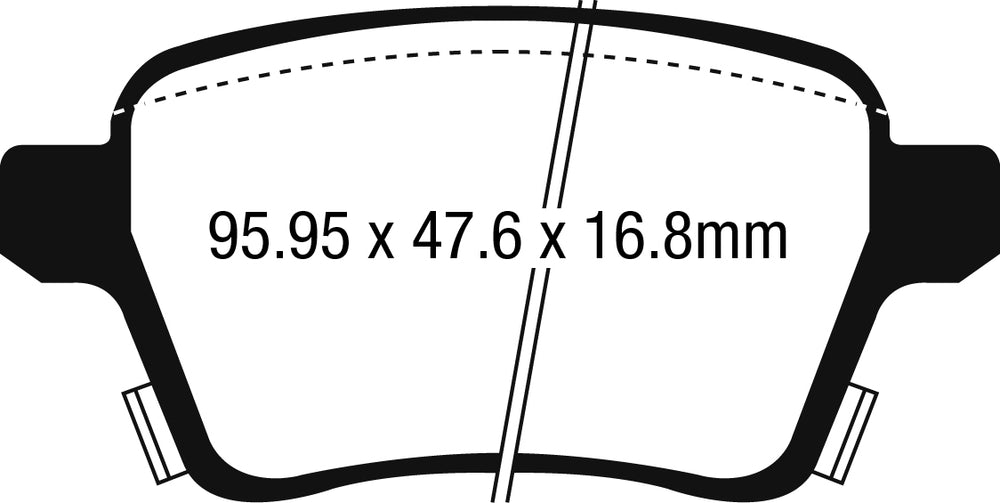 Pastiglie Freno EBC Yellowstuff DP42250R per Opel Corsa (E), Vauxhall Corsa (E) e altre