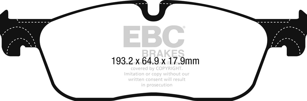 Pastiglie Freno EBC Ultimax DPX2251 per Jaguar F-Pace, Jaguar XE e altre