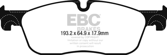 Pastiglie Freno EBC Ultimax DPX2251 per Jaguar F-Pace, Jaguar XE e altre