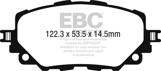 Pastiglie Freno EBC Ultimax DPX2263 per Mazda MX5 (Mk4) (ND) e Fiat 124 Spider