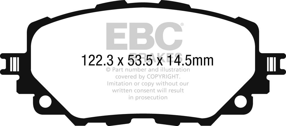 Pastiglie Freno EBC Yellowstuff DP42263R per Mazda MX5 (Mk4) (ND) e Fiat 124 Spider