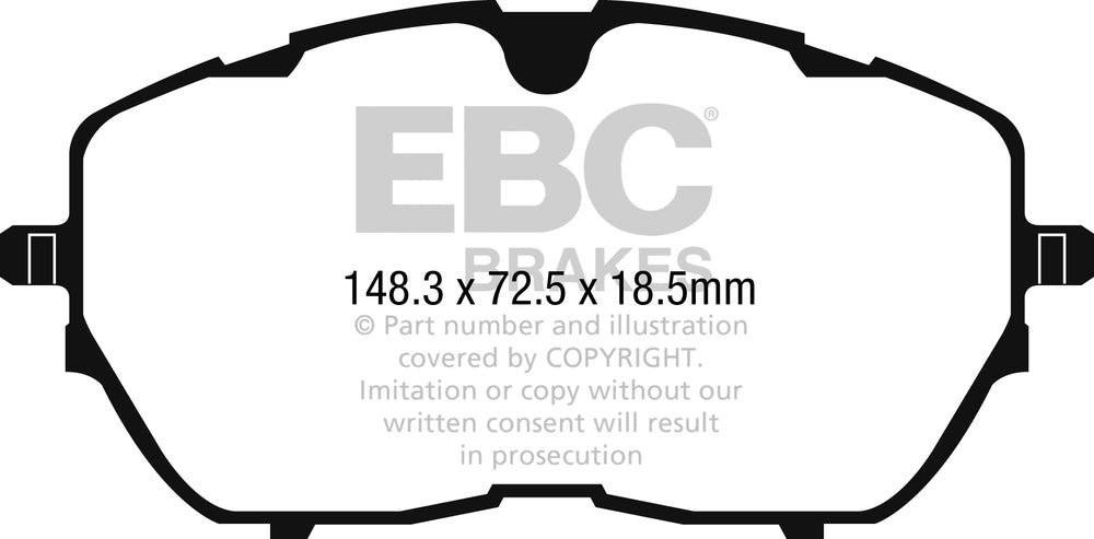 Pastiglie Freno EBC Greenstuff DP22265 per Peugeot 308 (Mk2) e Peugeot 308 SW (Mk2)