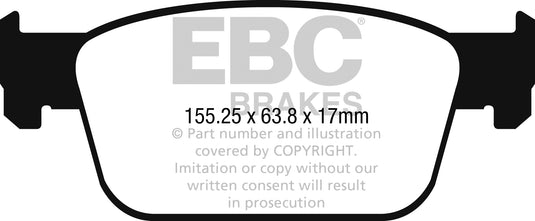 Pastiglie Freno EBC Ultimax DPX2273 per Audi A5 (B9), Audi A4 (B9) e altre