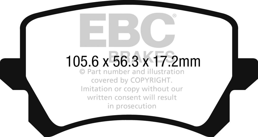 Pastiglie Freno EBC Redstuff DP32278C per Audi RSQ3 (8U)