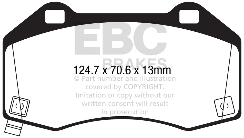 Pastiglie Freno EBC Greenstuff DP22286 per Abarth 124 Spider