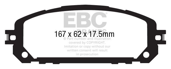 Pastiglie Freno EBC Ultimax DPX3030 per Jeep Cherokee
