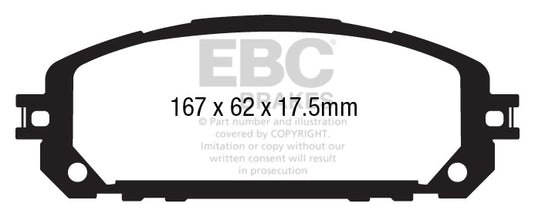Pastiglie Freno EBC Ultimax DPX3030 per Jeep Cherokee