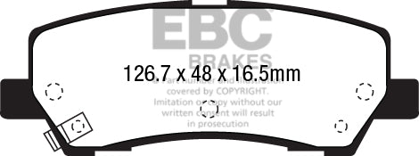Pastiglie Freno EBC Redstuff DP33041C per Ford Mustang (6th Generation)