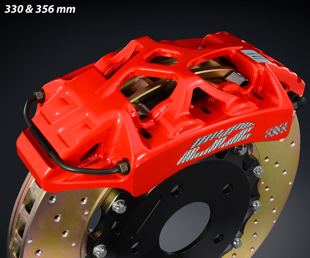 Kit Freni Maggiorati Posteriori D2 Racing: da 4 a 8 Pistoncini, da 330 a 421 mm