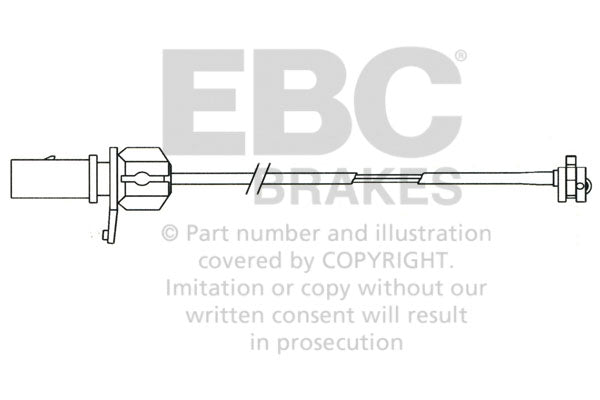 Sensore Usura Pastiglie EBC EFA110 per Volkswagen Passat