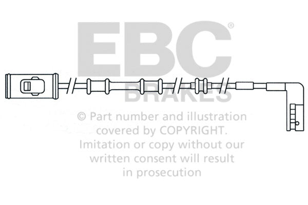Sensore Usura Pastiglie EBC EFA114 per Opel Vectra e Vauxhall Vectra