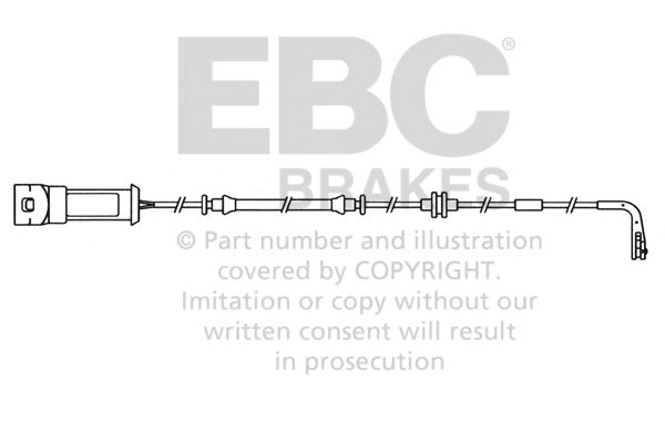 Sensore Usura Pastiglie EBC EFA118 per Opel Signum, Opel Vectra e altre