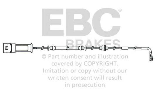 Sensore Usura Pastiglie EBC EFA118 per Opel Signum, Opel Vectra e altre