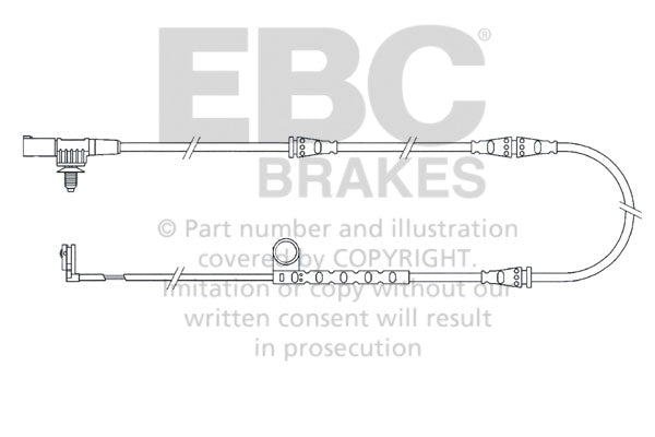 Sensore Usura Pastiglie EBC EFA125 per Land Rover Range Rover Sport (L320)