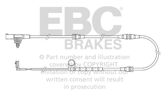 Sensore Usura Pastiglie EBC EFA125 per Land Rover Range Rover Sport (L320)