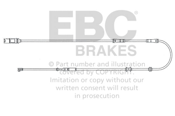 Sensore Usura Pastiglie EBC EFA129 per BMW Serie 7 (F01), BMW Serie 7 (F02) e altre