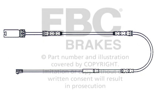 Sensore Usura Pastiglie EBC EFA131 per BMW X1 (E84)