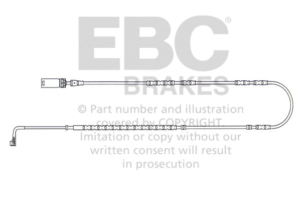 Sensore Usura Pastiglie EBC EFA132 per BMW X1 (E84)