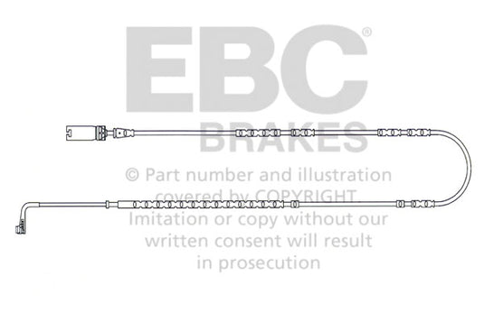 Sensore Usura Pastiglie EBC EFA132 per BMW X1 (E84)