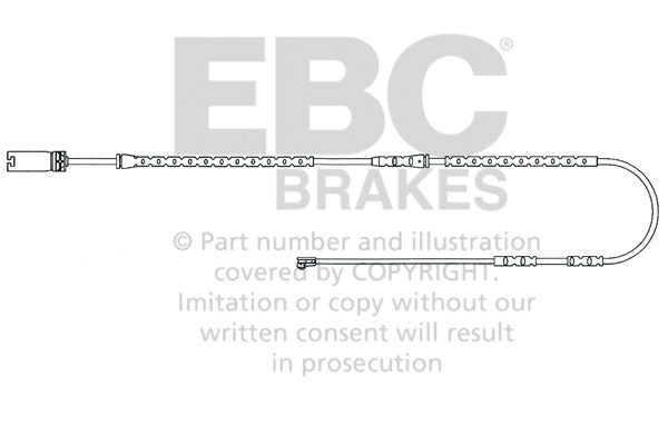 Sensore Usura Pastiglie EBC EFA135 per BMW X1 (E84), BMW Serie 3 xDrive (E90) e altre