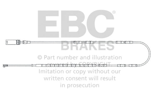 Sensore Usura Pastiglie EBC EFA137 per BMW Serie 3 (E91), BMW Serie 3 (E90) e altre