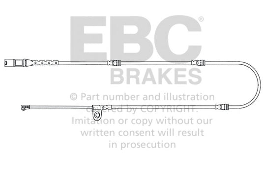 Sensore Usura Pastiglie EBC EFA139 per BMW X6 (E71), BMW X5 (E70) e altre
