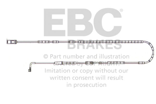 Sensore Usura Pastiglie EBC EFA143 per BMW Z4