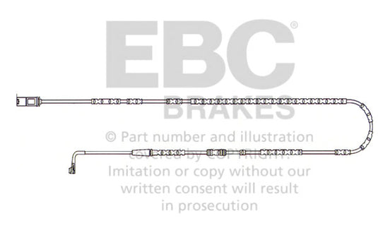 Sensore Usura Pastiglie EBC EFA143 per BMW Z4