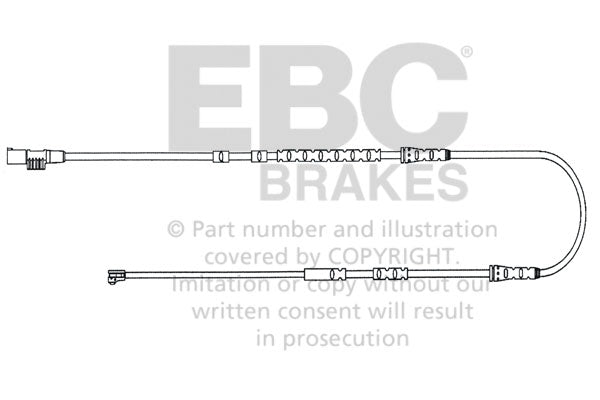 Sensore Usura Pastiglie EBC EFA144 per BMW Z4