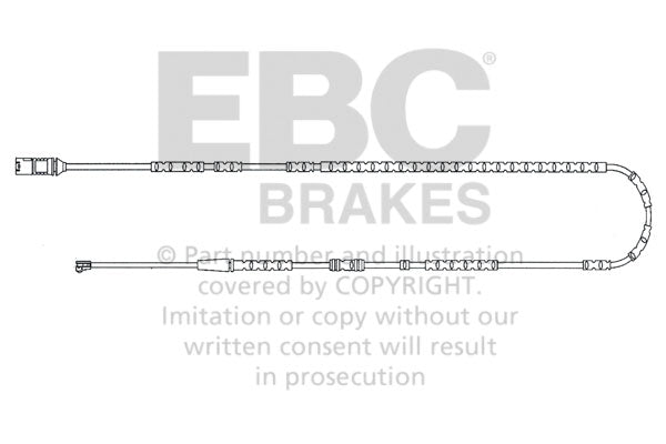 Sensore Usura Pastiglie EBC EFA145 per BMW Z4