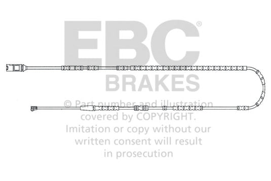 Sensore Usura Pastiglie EBC EFA145 per BMW Z4