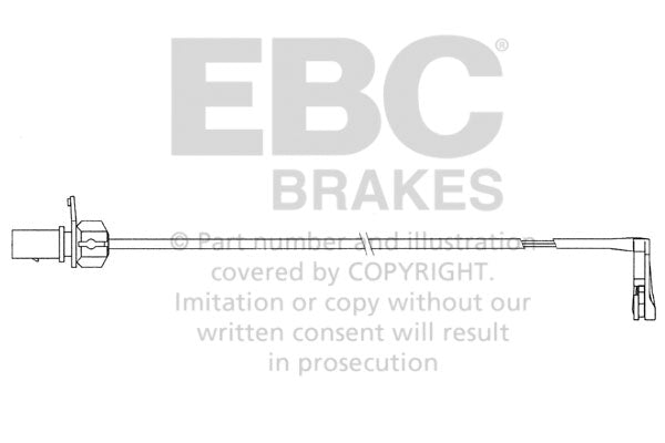 Sensore Usura Pastiglie EBC EFA156 per Audi A6 (C7/4G), Audi A6 quattro (C7/4G) e altre