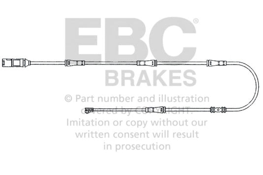 Sensore Usura Pastiglie EBC EFA159 per BMW Serie 5 (F10), BMW Serie 5 xDrive (F10) e altre
