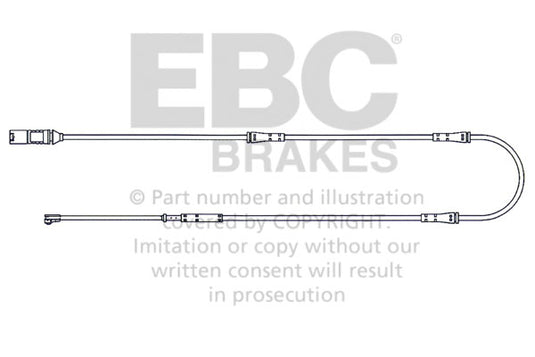 Sensore Usura Pastiglie EBC EFA160 per BMW Serie 5 GT (F07) e BMW Serie 5 xDrive GT (F07)