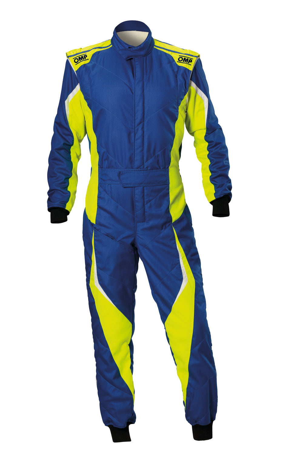 Tuta OMP Tecnica EVO Blu Royal / Giallo Fluo (FIA 8856-2018)