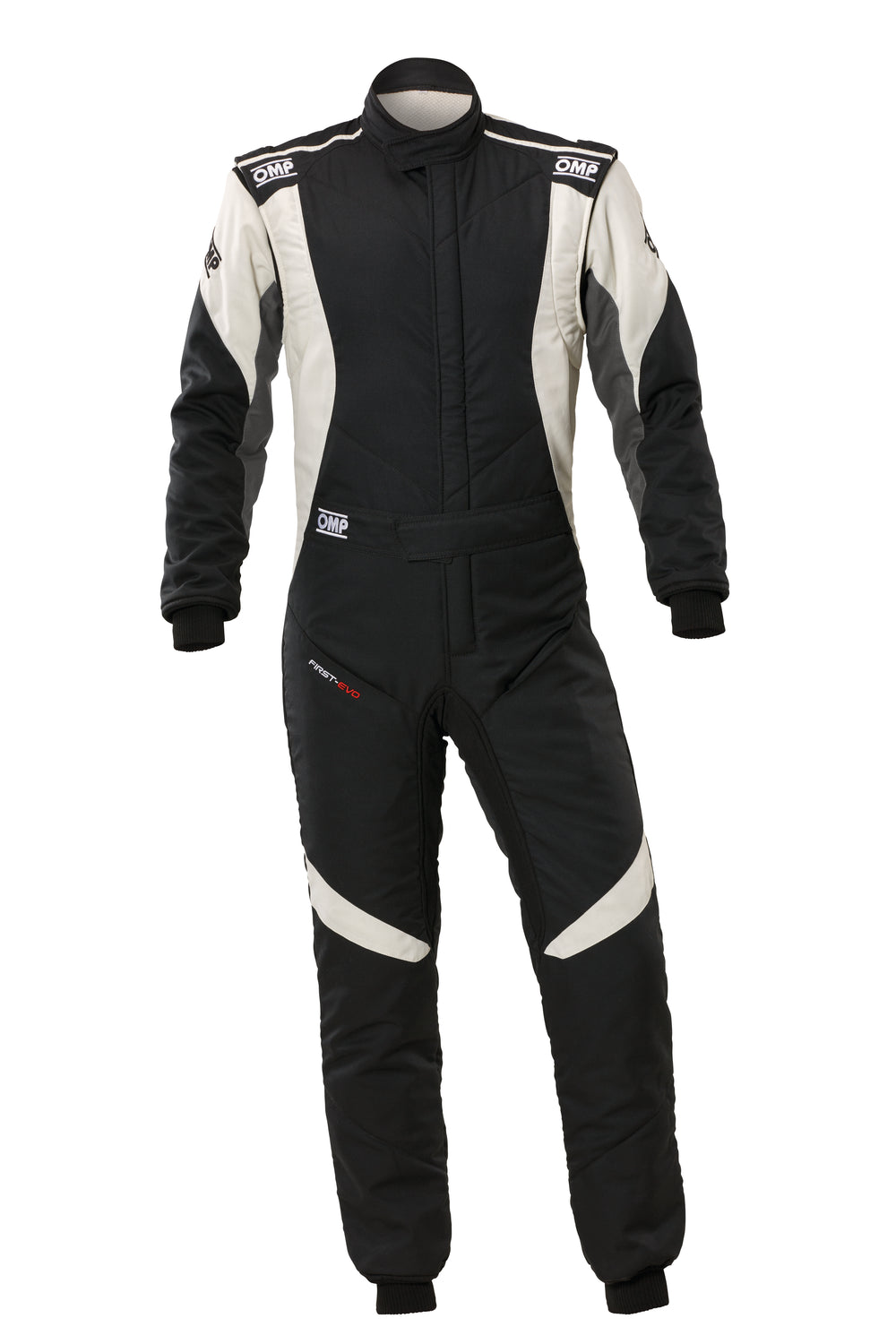 Tuta OMP First EVO Nero / Bianco (FIA 8856-2018)