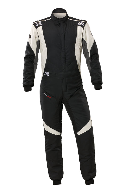 Tuta OMP First EVO Nero / Bianco (FIA 8856-2018)