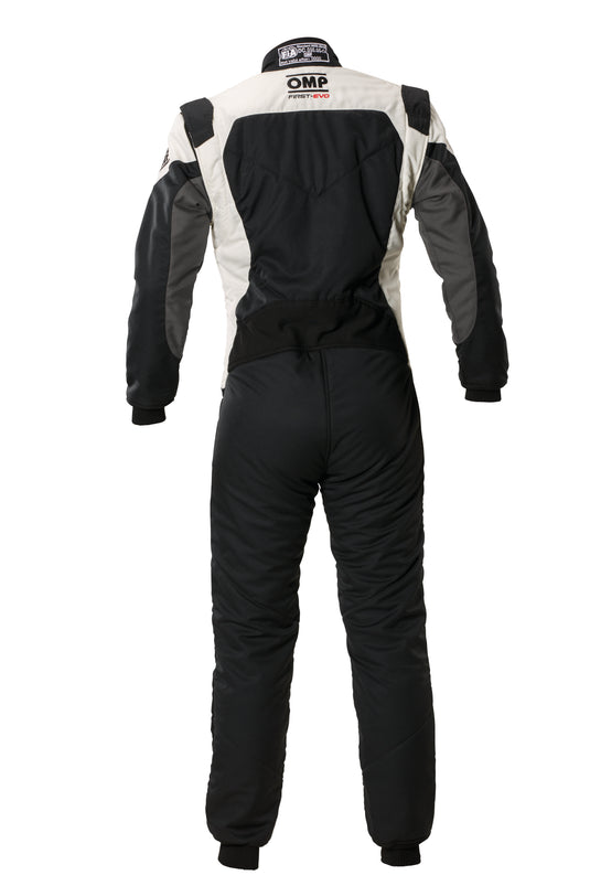 Tuta OMP First EVO Nero / Bianco (FIA 8856-2018)