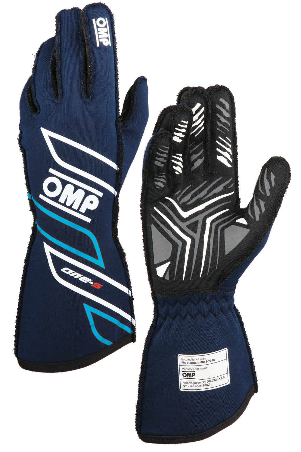 Guanti OMP ONE-S Blu Marine / Ciano