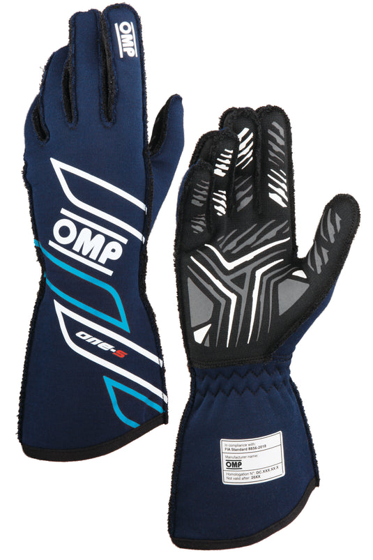 Guanti OMP ONE-S Blu Marine / Ciano