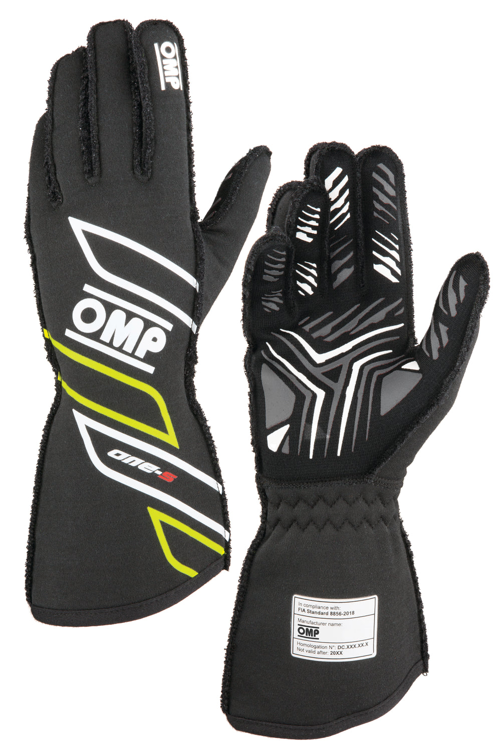 Guanti OMP ONE-S Grigio Scuro / Giallo Fluo