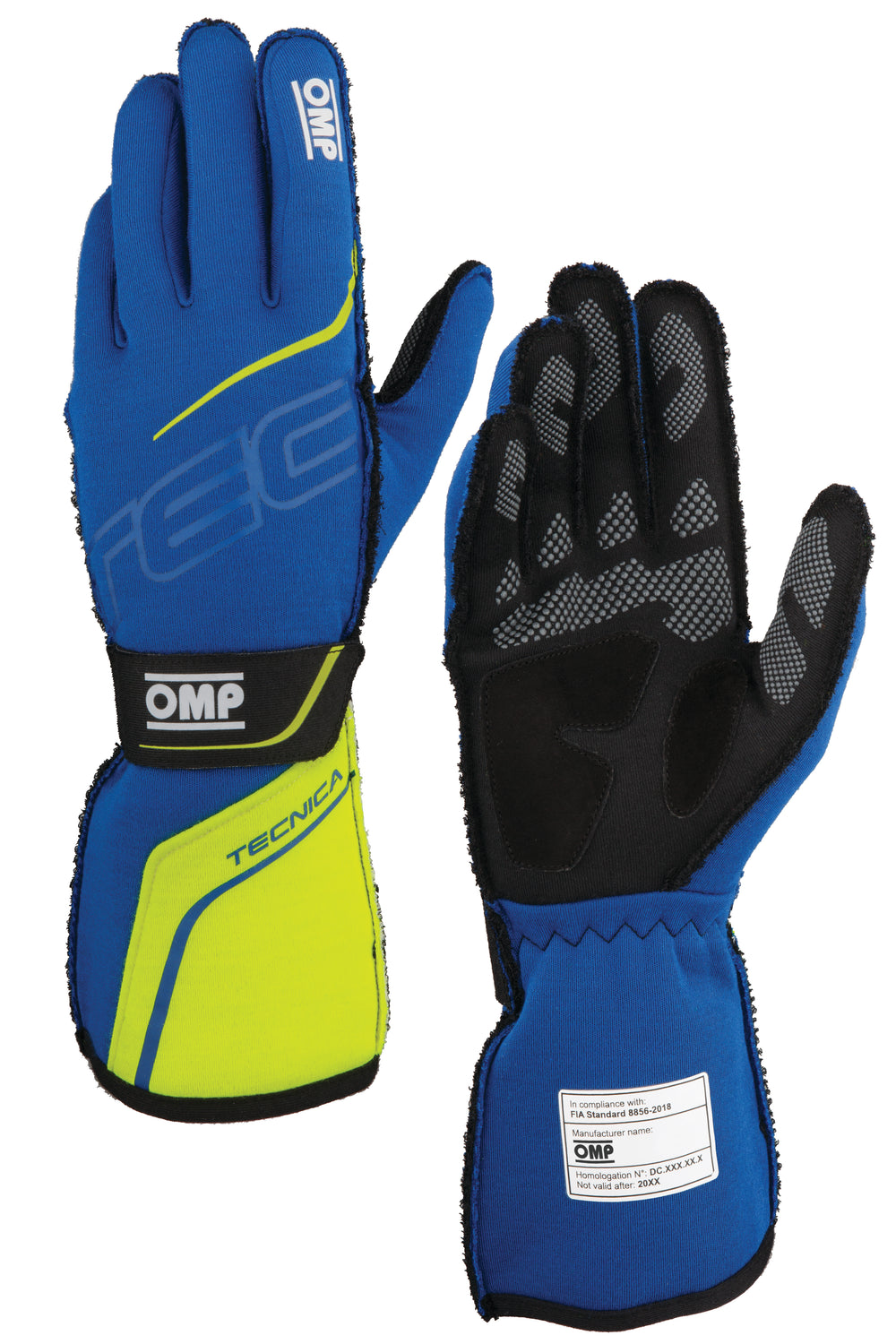 Guanti OMP Tecnica Blu Royal / Giallo Fluo