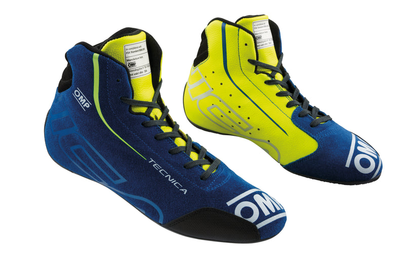 Carica immagine in Galleria Viewer, Scarpe OMP Tecnica - Blu Royal / Giallo Fluo (FIA)
