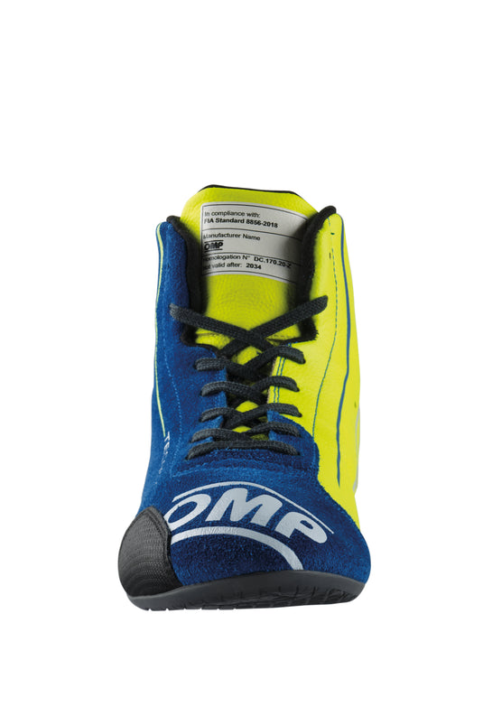 Scarpe OMP Tecnica - Blu Royal / Giallo Fluo (FIA)