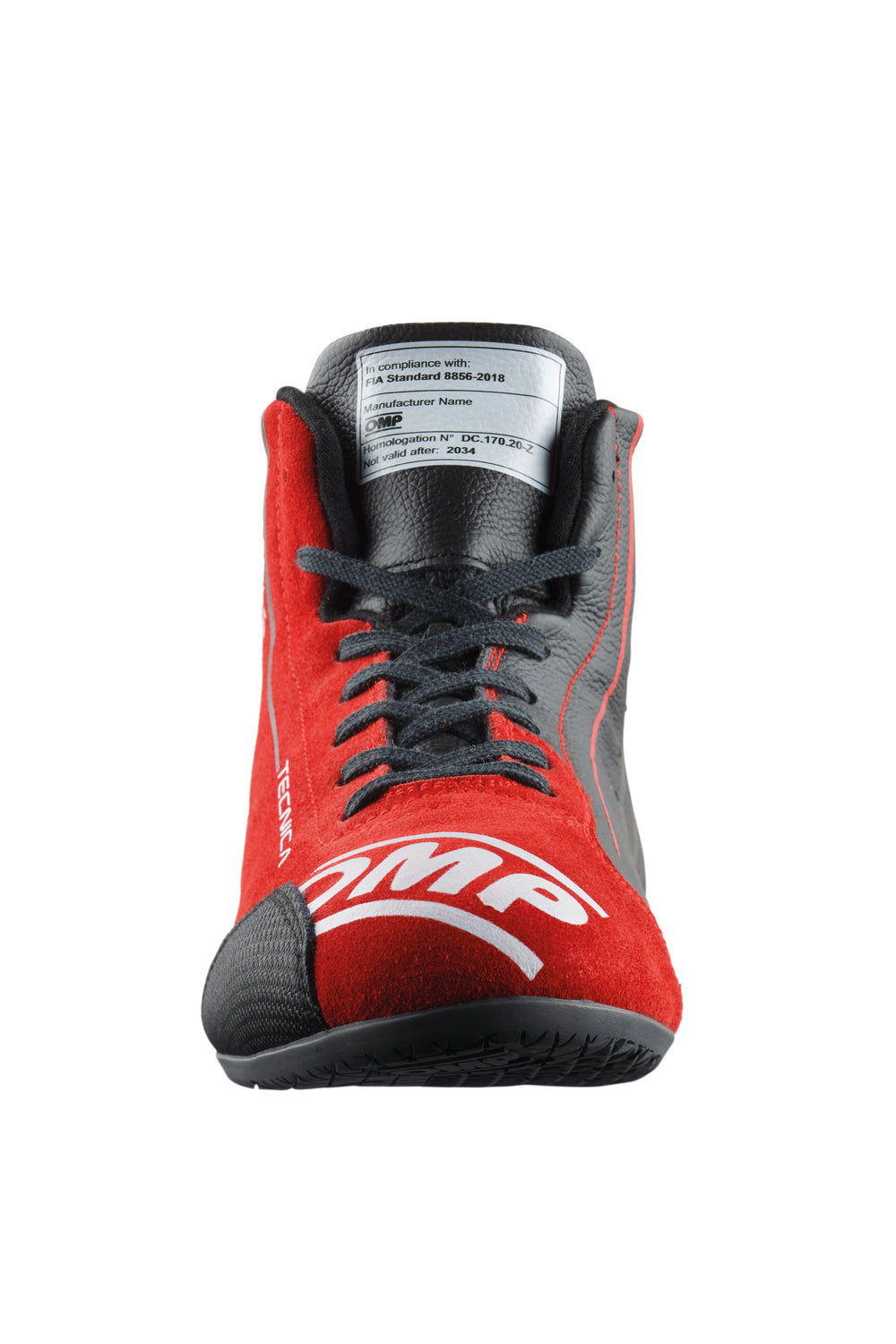 Scarpe OMP Tecnica - Nero / Rosso (FIA)