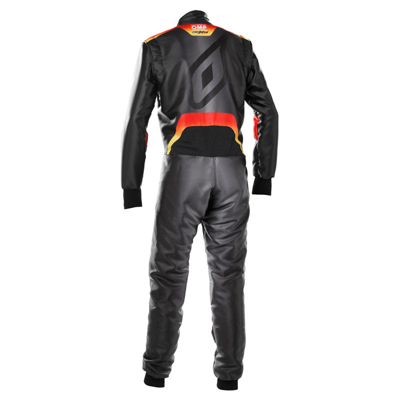 Tuta Kart Bambino OMP KS ART X Nero / Giallo / Rosso (FIA 8877-2022)